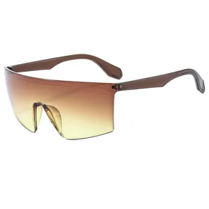 Oversized shield sports sunglasses for outdoor cycling, UV protection windproof shield glasses