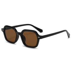 Klassische quadratische Sonnenbrille für Damen und Herren Retro Vintage UV400 Sonnenschutz.