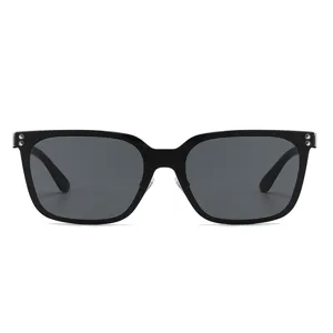Chic square sunglasses with metal rivets stylish UV protection sun glasses for daily