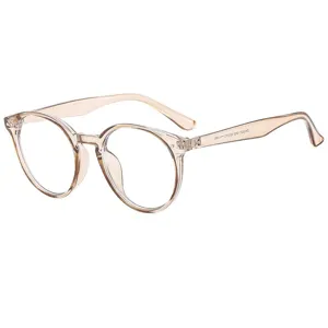 Klarer runder Brillengestell Vintage Mode Retro Stil leichte optische Brille Alltag.