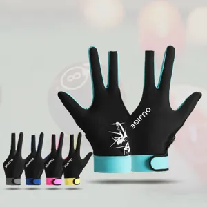 Guanti da Biliardo Professionali Snooker Tre Dita Antiscivolo Traspiranti Guanti Sportivi per Uomo Donna Accessori per Biliardo