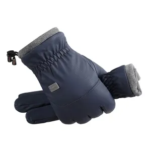 Herren Winter Thermische Radfahren Handschuhe winddicht Fleece gefüttert Outdoor Sport
