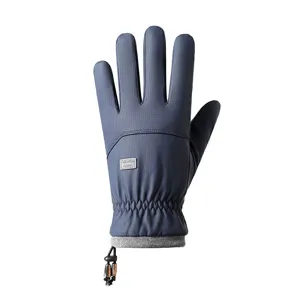 Herren wasserdichte Thermische Winter Handschuhe Touchscreen Radfahren Handschuhe Blau