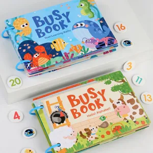 Montessori rustig boek vroege educatie leer speelgoed set voor kinderen cijfers letters