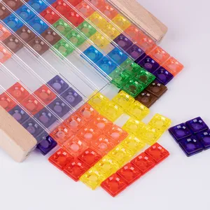 Kinderen Houten 3D Tetris Logica Puzzel Speelgoed Educatief Bureau Spel Hoofdfoto