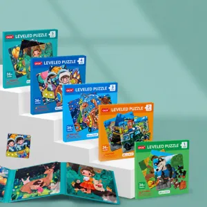 Kids magnetic 3-in-1 folding puzzle stepped educational toy for early learning and brain training.