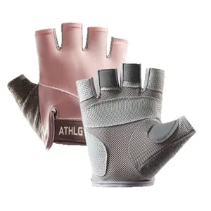 Atmungsaktive Halbfinger Sport Handschuhe fuer Radfahren Fitness Training Outdoor rutschfest