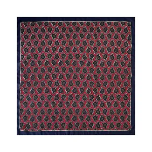 Paisley print silk square scarf 68cm women fashion headscarf elegant retro neckerchief shawl