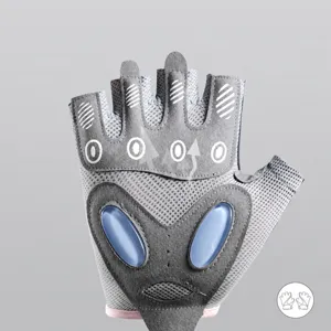 Gants de fitness respirants demi-doigts anti-dérapants pour entrainement cyclisme musculation