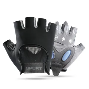 Gants de sport demi-doigts respirants musculation entrainement cyclisme pour hommes femmes