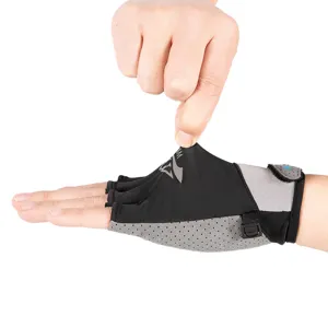 Men ice silk half finger sun protection gloves breathable outdoor cycling driving sports