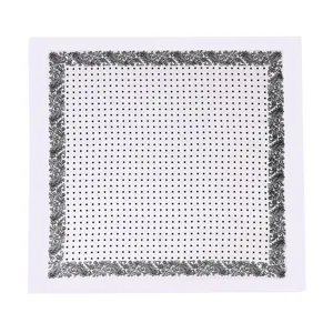 Black and white polka dot square scarf with classic paisley border elegant fashion accessory for women.