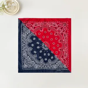 Paisley Muster Bandana Quadrat Tuch Baumwolle Radfahren Gesichtsmaske Sport Kopfbedeckung Neu