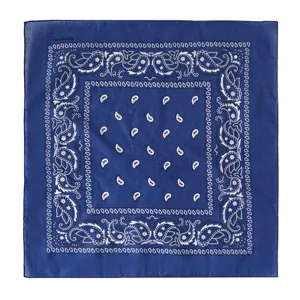Blaues Paisleystift-Kopftuch aus 100% Baumwolle, ideal für Outdoorsport und Radfahren.