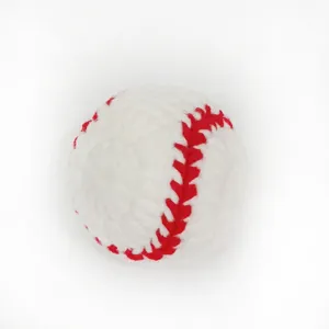Handmade Crochet Ball Pendant Knitted Tennis Basketball Football Billiards Toy Cute Crochet Ornament Bag Charm Gift