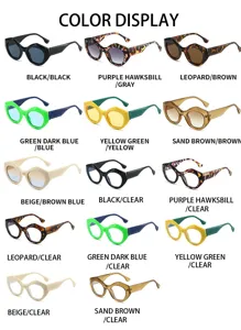 Modische kleine Polygon-Sonnenbrille mit vielen Farboptionen für Party und Outdoor-Freizeit.