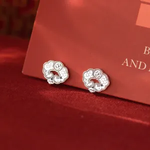 Boucles d'oreilles clous Ruyi Nuage en Argent Sterling 925 Bijou Chic Minimaliste