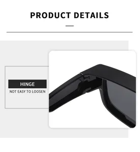Nahaufnahme Detail des Scharniers, stabiles Design für Outdoor Sport Sonnenbrille.