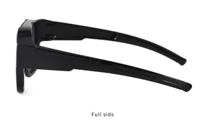 Schwarze einteilige große Sport-Radfahr-Windschutz-Sonnenbrille für Outdoor-Aktivitäten