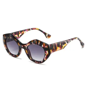 Modische dicke Rahmen Sonnenbrille für Damen, trendige Dopamin Hip-Hop Brille.