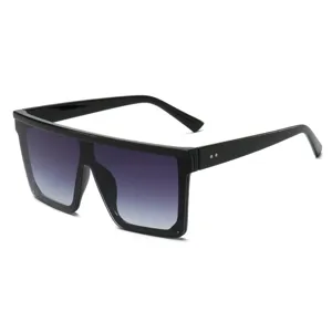 Modische Oversize Sonnenbrille im Retro Look einteilige Gläser für Outdoor Reisen und Autofahren