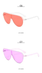 Modische einteilige Schild-Sonnenbrille für Damen und Herren, stylische Outdoor-Radbrille.