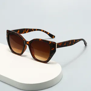 Gafas de sol carey cat eye vintage para mujer hombre elegantes lentes degradadas.