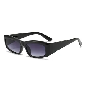Retro small frame square sunglasses for women and men, UV400 protection vintage eyewear.