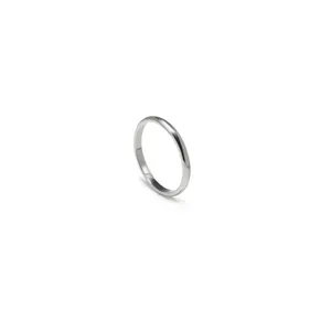 S925 sterling silver plain band ring minimalist fashion everyday minimalist jewelry for women