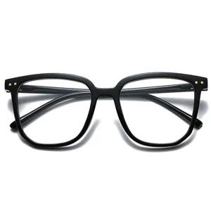Klassische schwarze Blaulichtfilter Brille für Damen und Herren im modernen Stil.