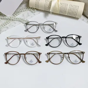 Blauwlicht filter bril voor dames lichtgewicht grote ronde montuur optische stijl chic.