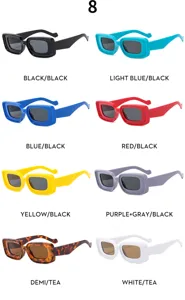 Nuevas gafas de sol gruesas con montura cóncava para mujer, elegante protección UV.