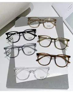 Gafas anti luz azul ultraligeras de estilo coreano, montura grande elegante para mujeres.