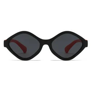Kinder UV Schutz Sonnenbrille süße geometrische Fassung Sommer Sonnenschutz für Jungen Mädchen