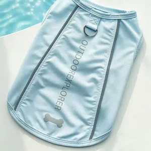 Verano transpirable malla mascota perro chaleco refrescante arnés ropa cómoda 2024