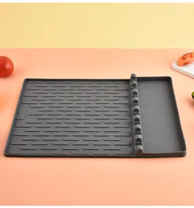 Silikon BBQ Gewürzmatte Outdoor Camping Grill Lagerung Werkzeug Kochgeschirr Oiltablett