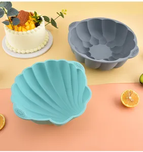 Silikon Backform Set, Muschel Lotus Form Kuchenblech für Ofen und Heißluftfritteuse.