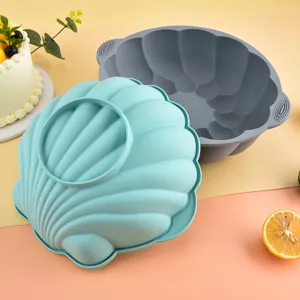 Silikon Muschel Kuchenform Backform für Heißluftfritteuse Ofen Küchenwerkzeug antihaft.