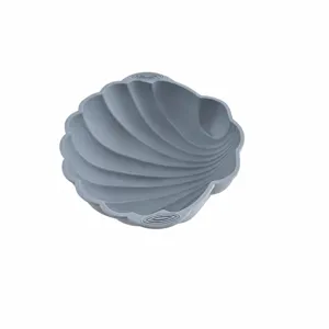 Silikon Muschel Kuchenform Backform Kuechenwerkzeug fuer DIY Dessert Gebaeck 27x22.5cm
