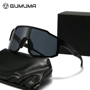 Gafas de Sol Deportivas Unisex Montura Pantalla de Gran Tamaño Gafas de Ciclismo PC Lentes de Espejo UV400 Cortavientos para Pesca Conducción