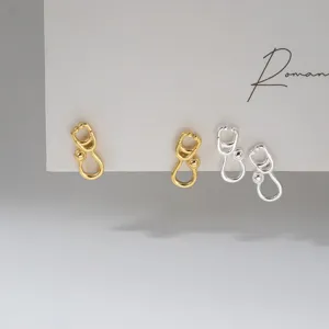 S925 Sterling Silver Stethoscope Line Stud Earrings For Women Minimalist Tiny Doctor Nurse Medical Student Jewelry Gift