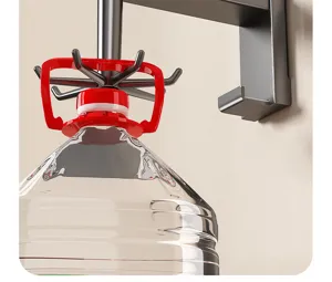 Wall-mounted water bottle holder bracket heavy duty hanging rack for large gallon jugs