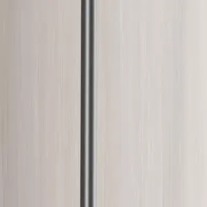 Bathroom shower slide bar metal rod and brushed panel detail close up texture view