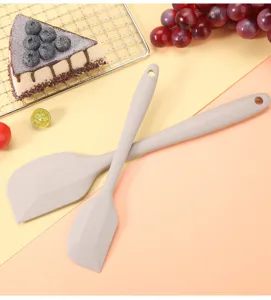Set di spatole in silicone per pasticceria, raschietto crema torta resistente al calore.