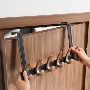 Crochet de porte porte-manteau suspendu étagère de rangement murale pour chambre maison