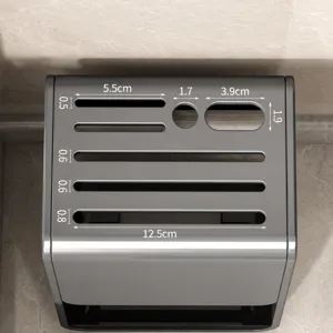 Kitchen knife holder block multi-slot organizer countertop wall mount storage rack