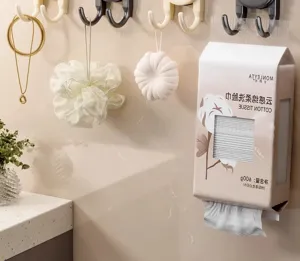Support de boîte à mouchoirs mural organisateur suspendu pour salle de bain et cuisine.