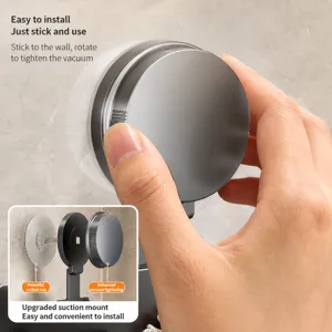 Strong vacuum suction cup hook for bathroom, heavy duty towel and clothes hanger main image