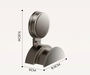 Punch-free suction cup door back wall hook heavy duty metal coat and bag storage hanger