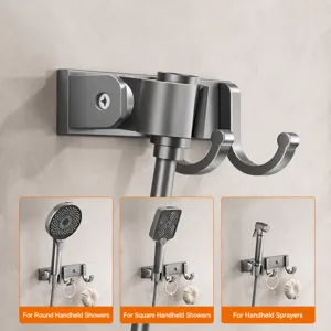 Bathroom shower head holder adjustable punch-free wall mount bracket for bathroom spray gun